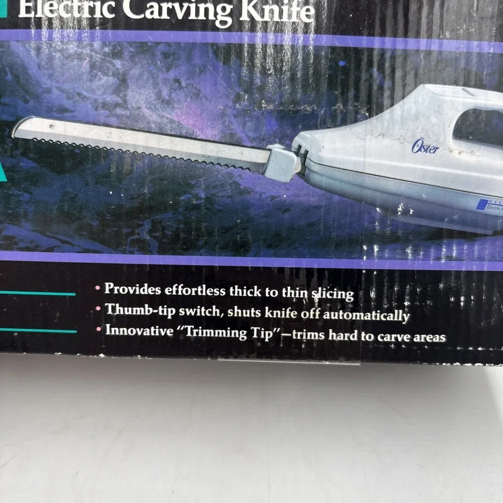VTG 80s 90s Oster Designer Electric Carving Knife 4412-20 Kitchen Appliance Tool